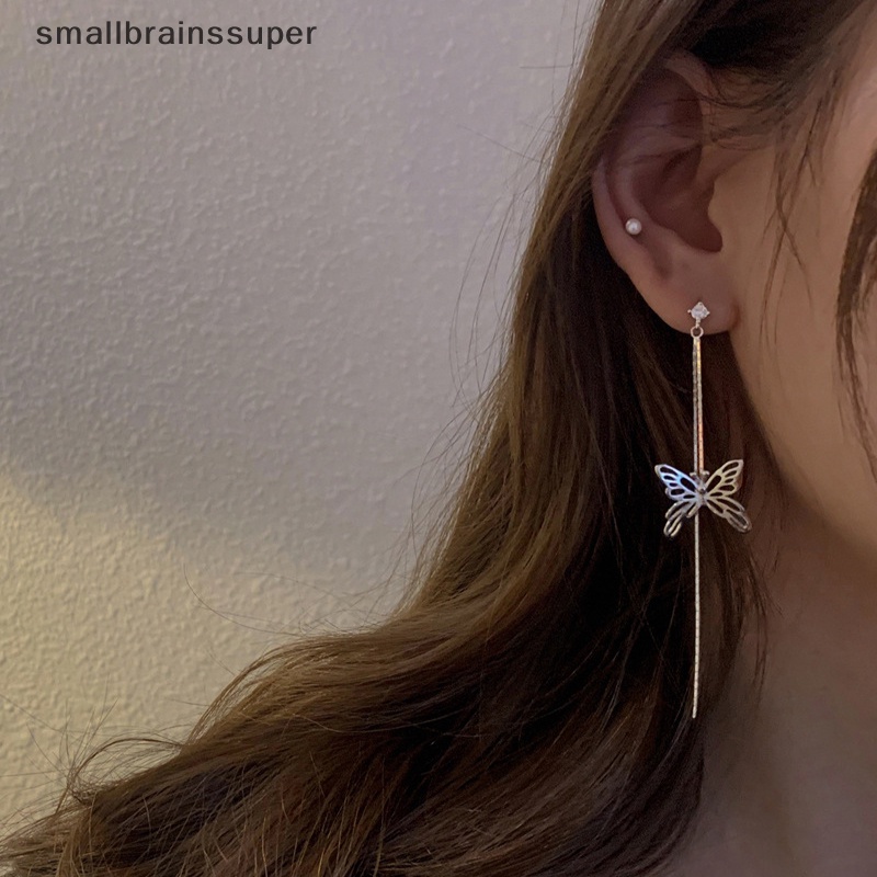 Bông Tai Dáng Dài Hình Bướm Thời Trang Dành Cho Nữ SBS