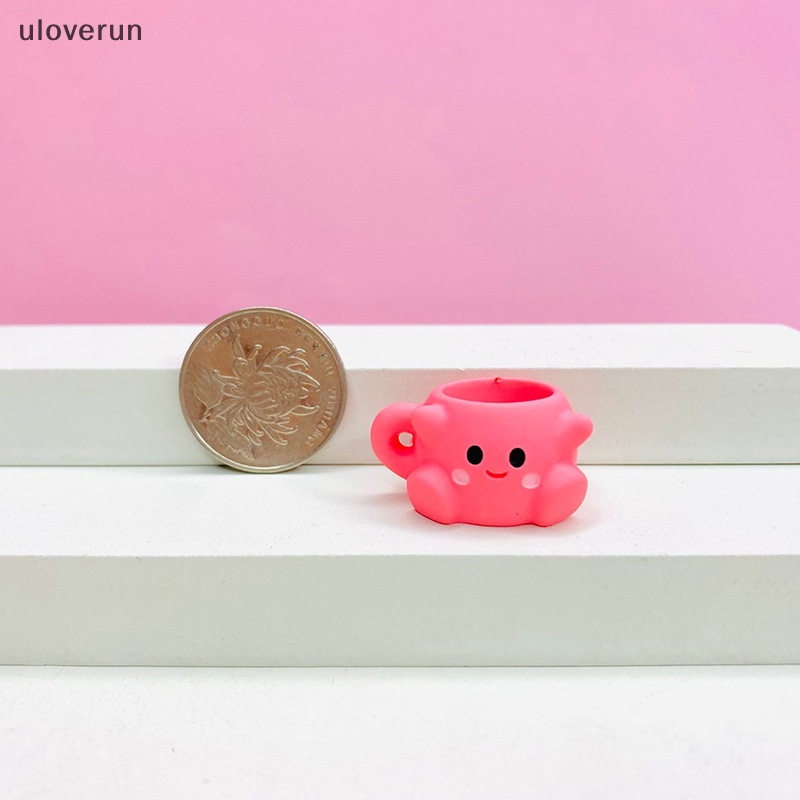 Set 5 Móc Khóa Hình Ly Sanrio Mini Màu Kẹo Trang Trí Nhà Búp Bê