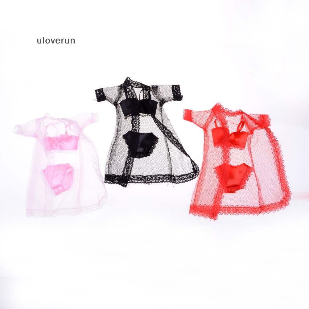 1 Bộ 3 Món Đồ ngủ Phối Ren Xinh Xắn Cho Búp Bê  Vn vn vn