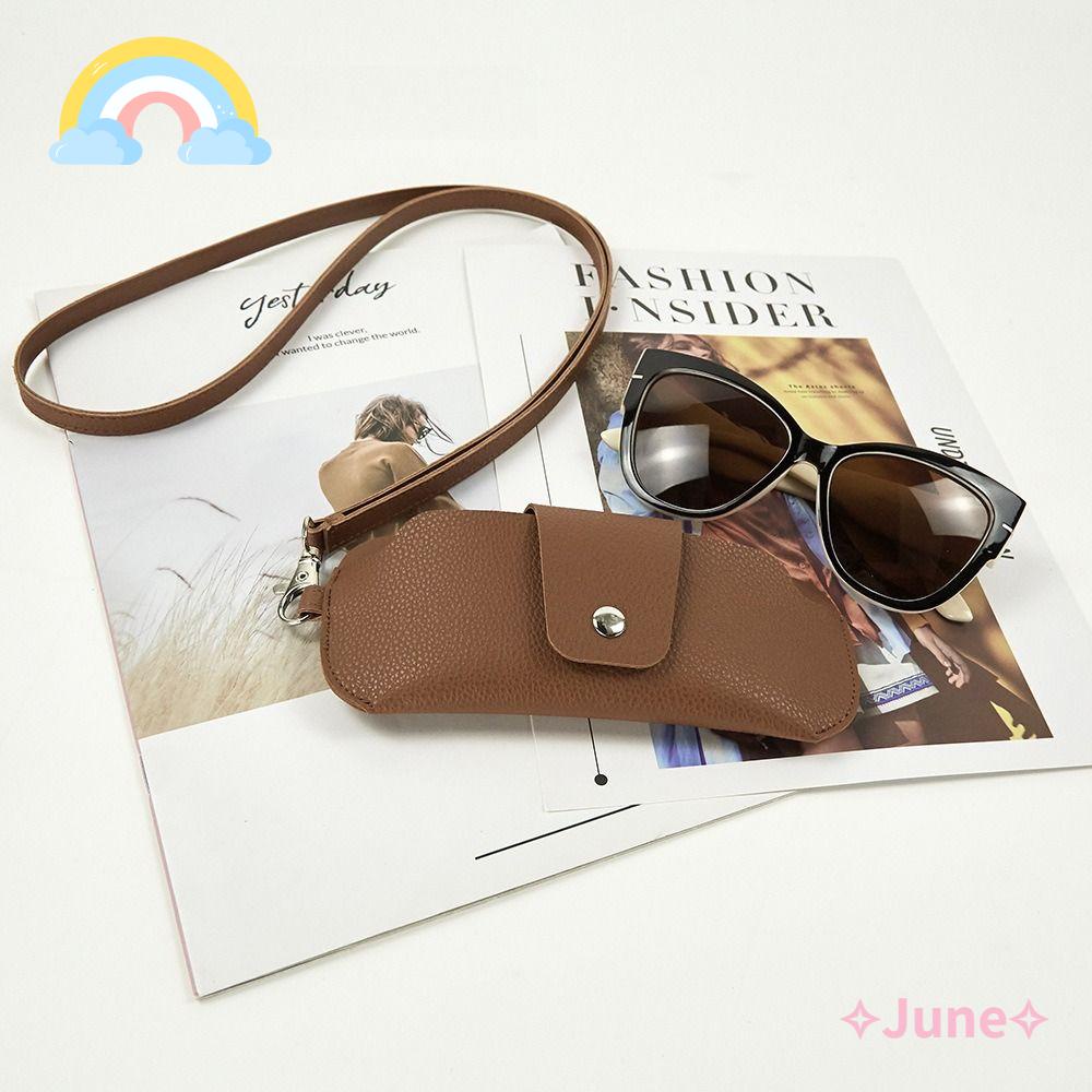 JUNE Hộp Đựng Mắt Kính Bằng Nhựa PVC Tiện Dụng Ốp