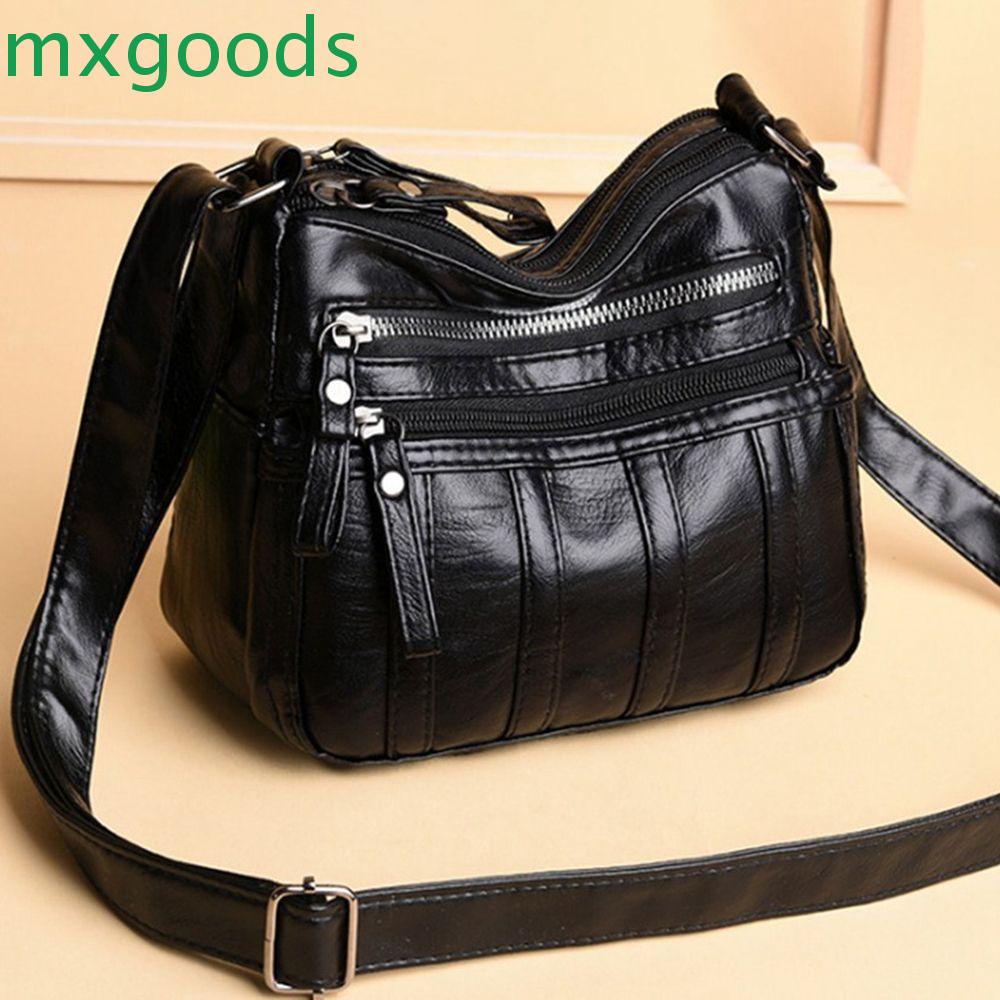 MXGOODS Túi Xách Da PU Cỡ Lớn Thiết Kế Đơn Giản Thời Trang Cho Nữ