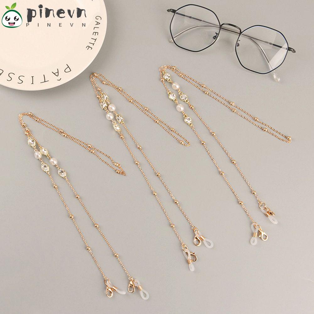 PINEVN Dây Đeo Giữ Mắt Kính Chống Trượt Đính Pha Lê