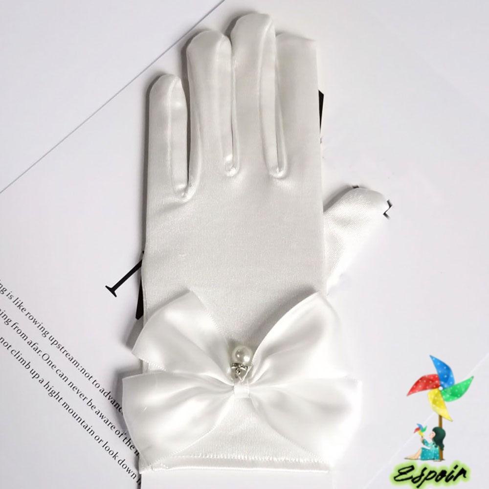 ESPO Găng Tay Vải Satin Phụ Kiện Hóa Trang Dự Tiệc