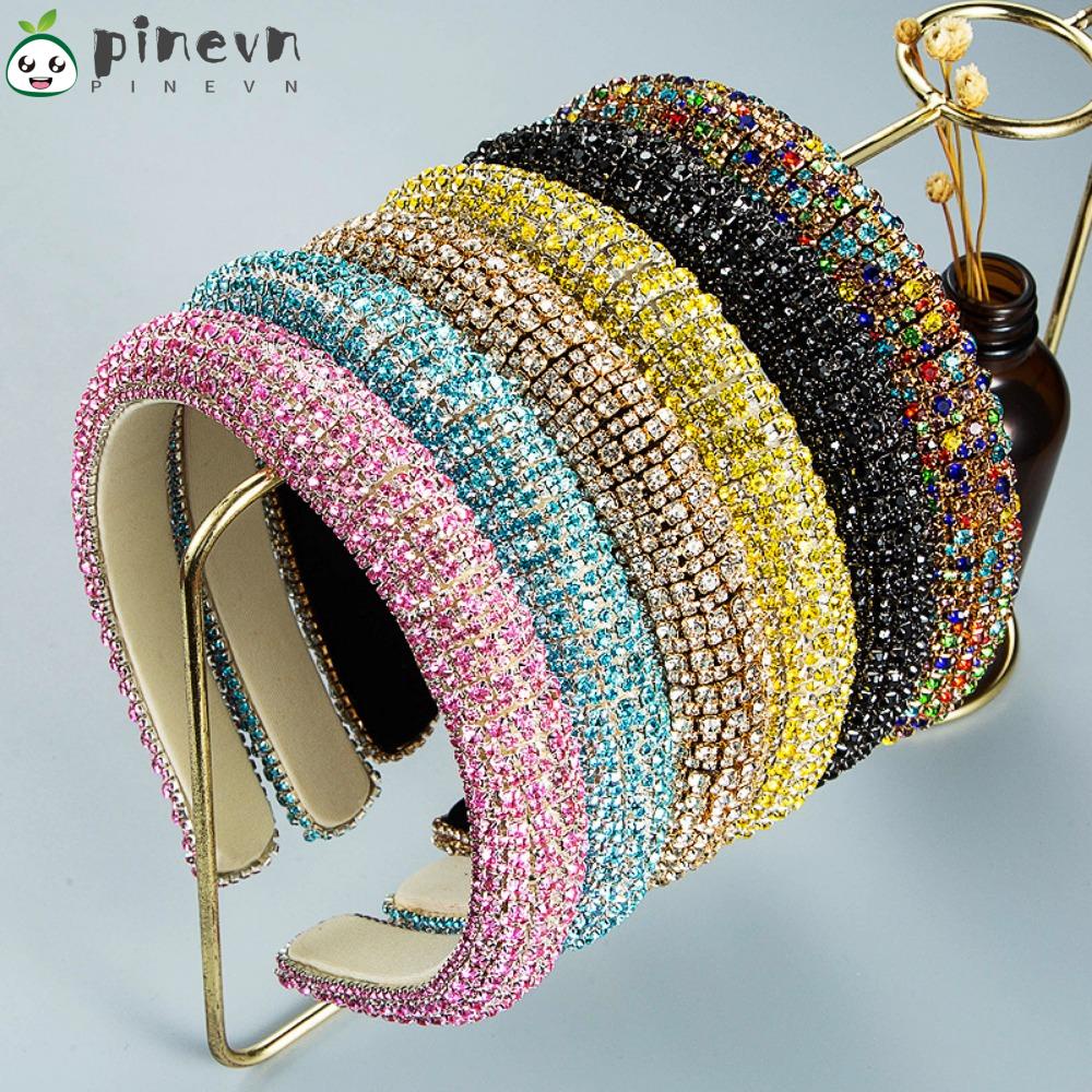 PINEVN Cài Tóc Đính Đá Lấp Lánh Toàn Diện Cho Nữ