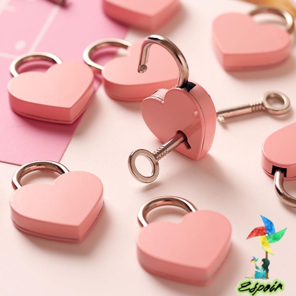 ESPO Bộ 2 Ổ Khóa Hành Lý Hình Trái Tim Phong Cách Vintage