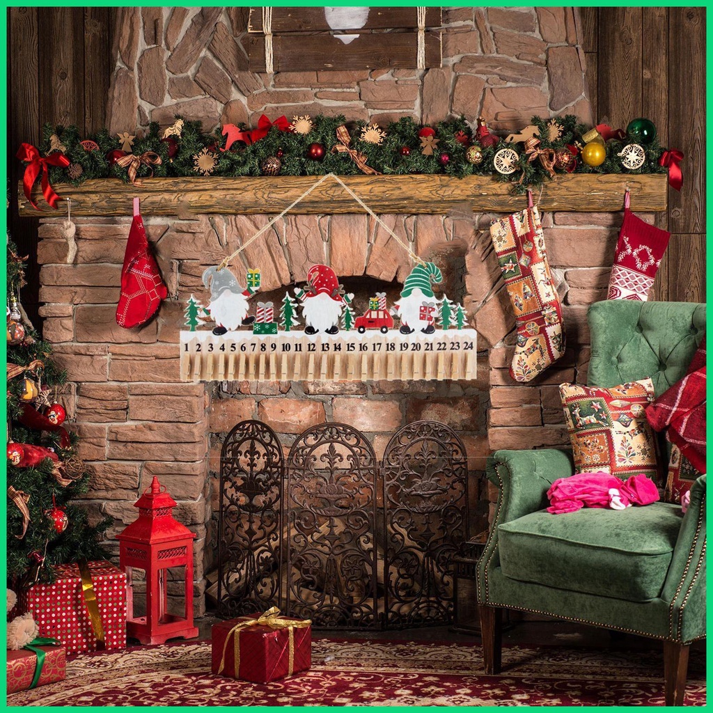Lịch Đếm Ngược Ngày Giáng Sinh DIY Treo Tường / Cửa Ra Vào