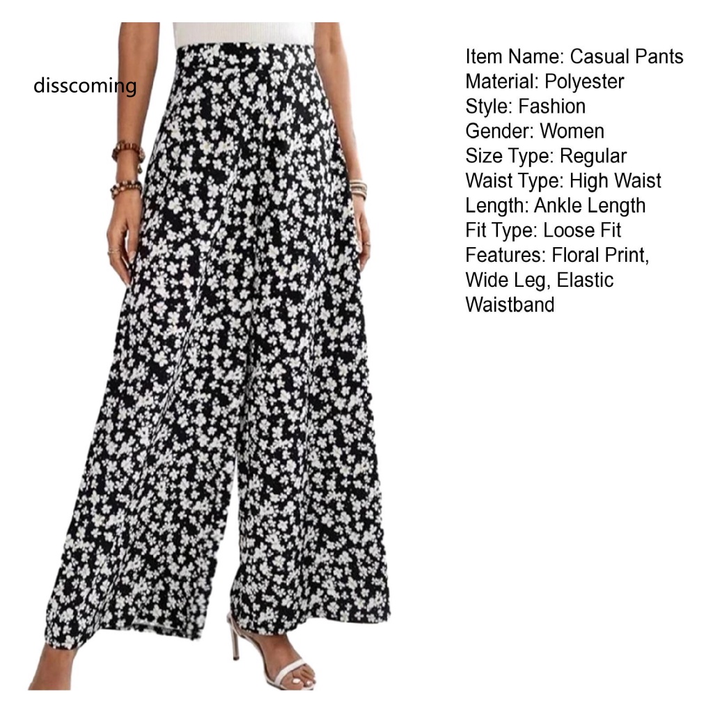 Áo Thun In Hình SL SL SL Thời Trang Năng Động| Quần Dài Lưng Thun Ống Rộng In Họa Tiết Hoa Thời Trang Đường Phố Cho Nữ