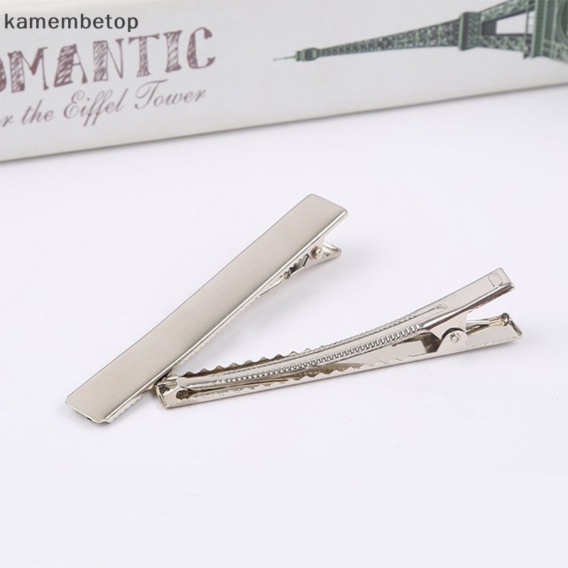 Set 50 Kẹp Tóc Cá Sấu Bằng Kim Loại Có Răng Cưa