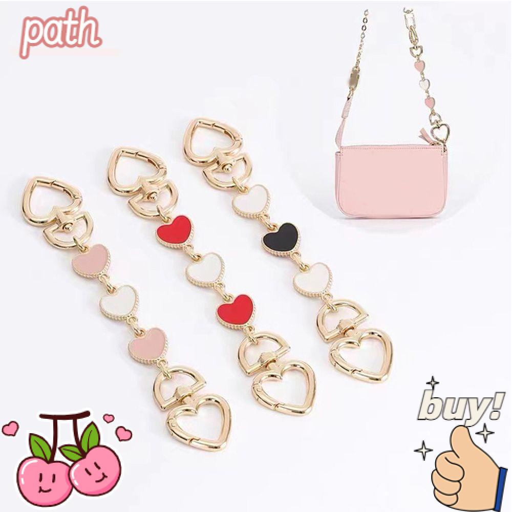 PATH Phụ Kiện Mở Rộng Dây Đeo Túi Xách Hình Trái Tim Chất Lượng Cao