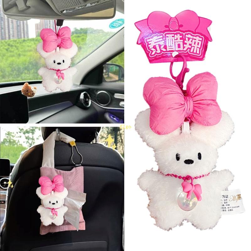 Móc Khóa Thỏ Nhồi Bông Dễ Thương Dùng Trang Trí