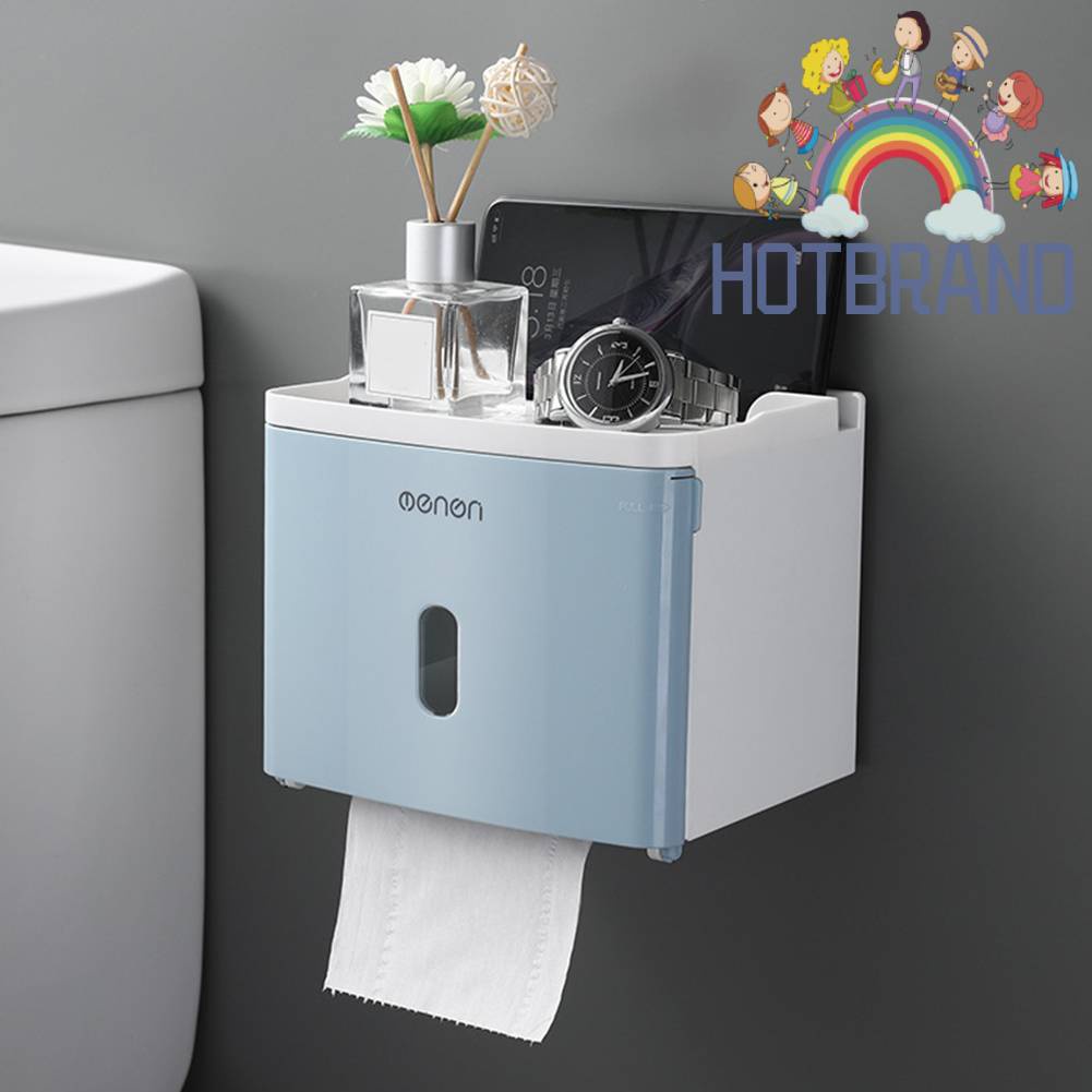 Giá Đỡ Cuộn Giấy Vệ Sinh Không Cần Đục Lỗ Cho Phòng Tắm