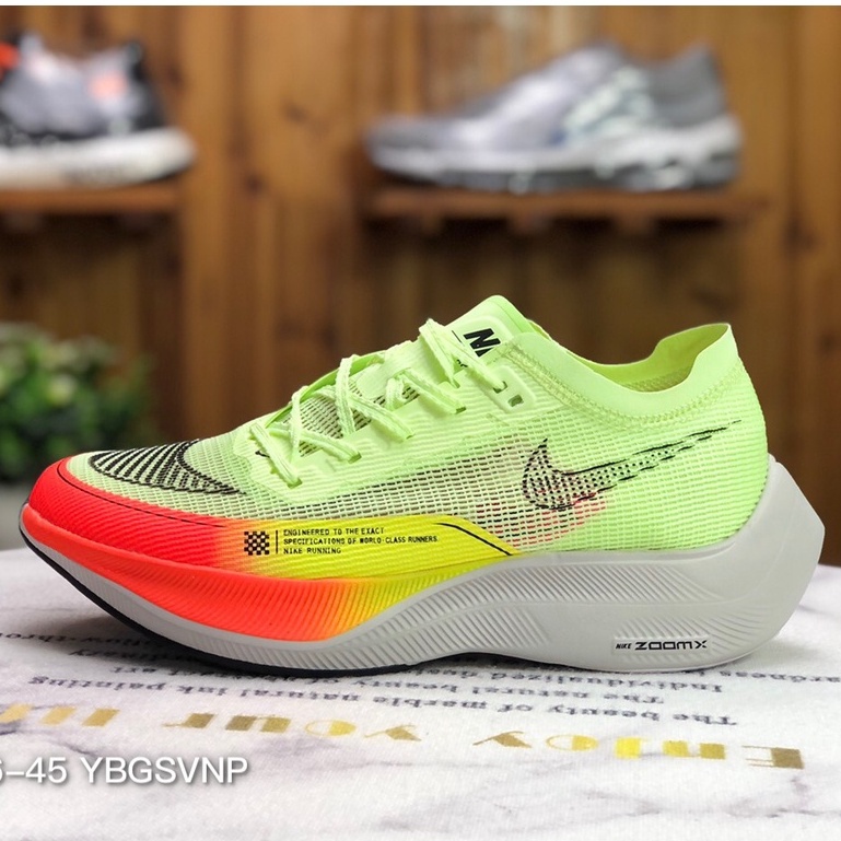 Zoomx Giày Thể Thao Chạy Bộ Phối Lưới Siêu Nhẹ Thoáng Khí cu4111-700 gwkf 2 Lớp