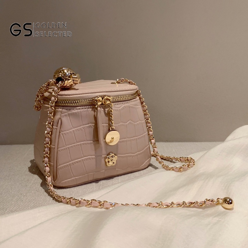 Túi Đeo Chéo Vai Hình Hộp Soda Đào Hoa Trà Phong Cách Mới Cho Nữ