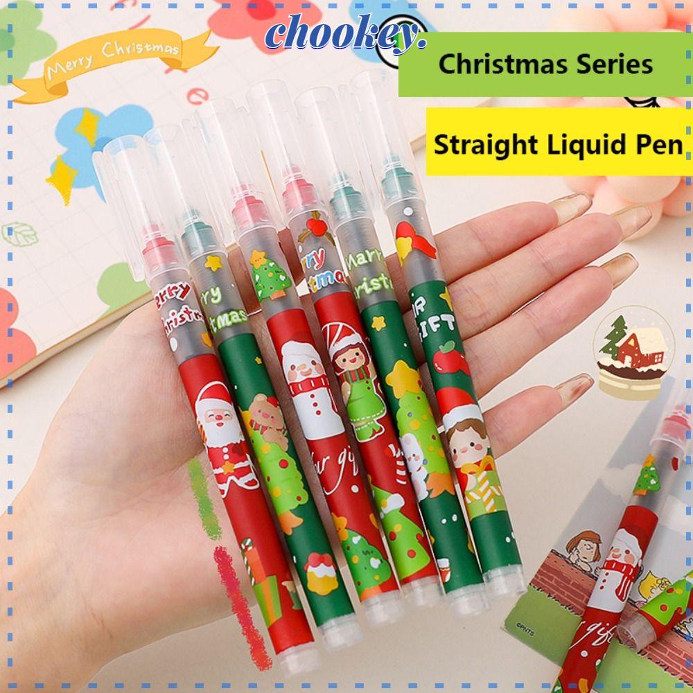 CHOOKEY Set 6 Bút Bi Họa Tiết Hoạt Hình Dễ Thương