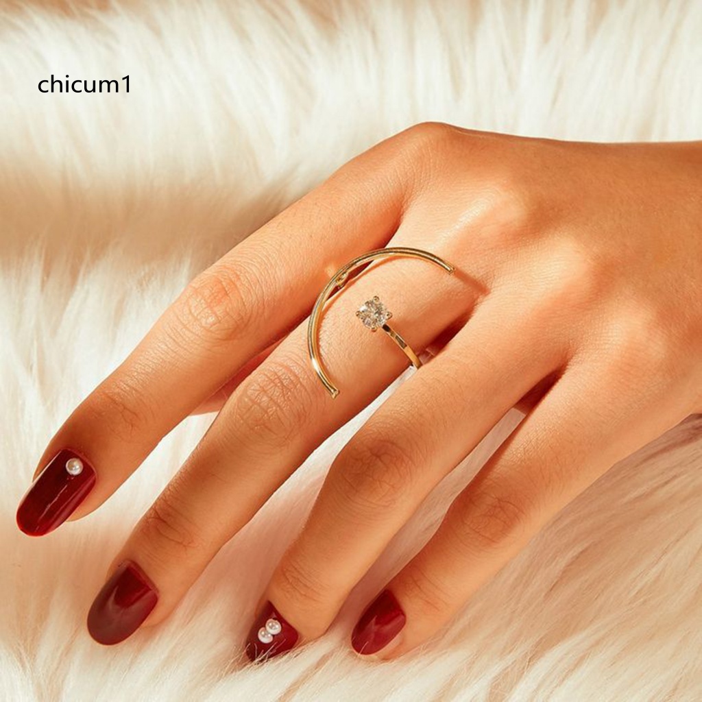 Nhẫn Hở Mạ Điện Có Thể Điều Chỉnh Kích Cỡ Thời Trang Dành Cho Nữ