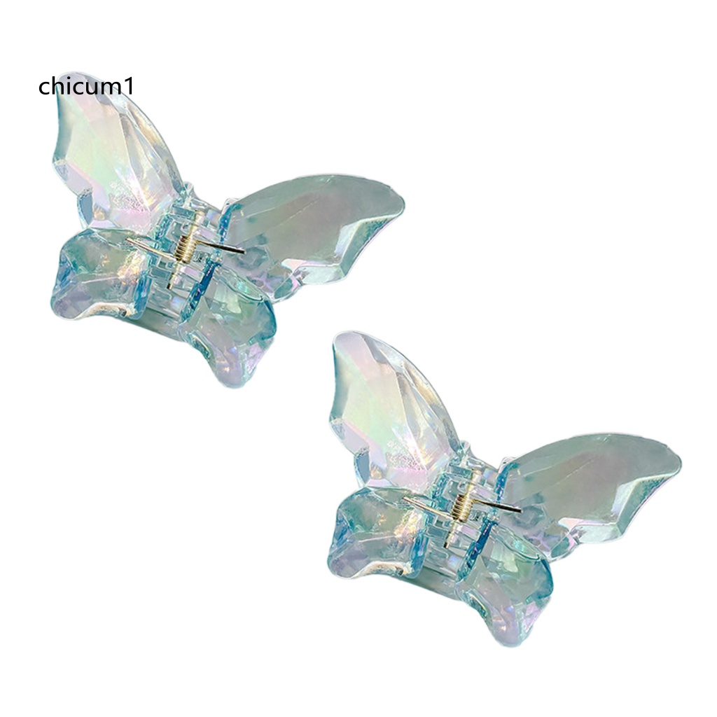 Kẹp Tóc Càng Cua Trong Suốt Đính Pha Lê Giả Cho Nữ