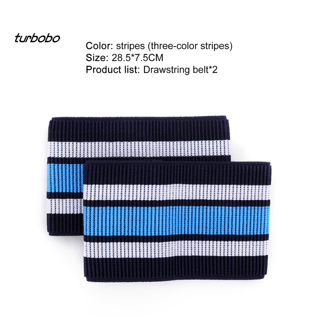 Set 2 Đai Quấn Cổ Chân Co Giãn Họa Tiết Kẻ Sọc Ba Màu Dành Cho Các Hoạt Động Ngoài Trời