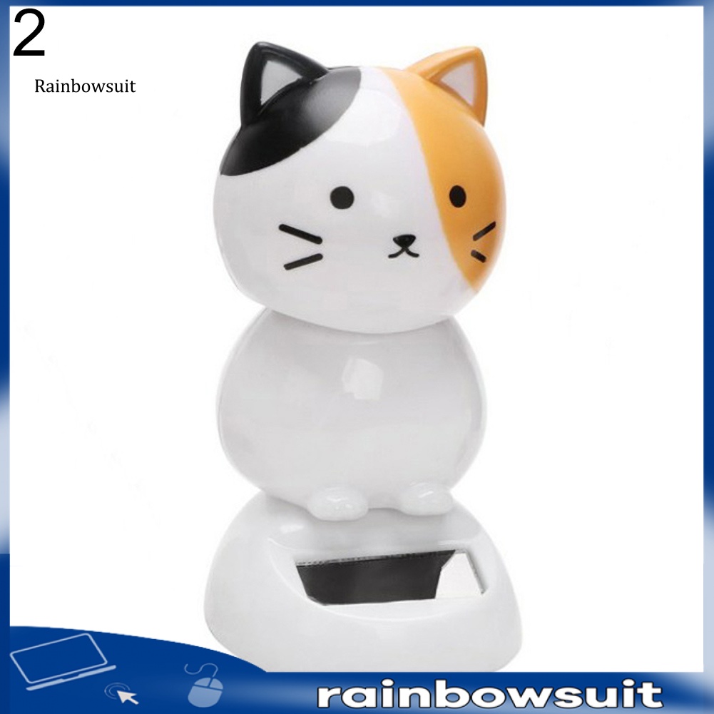 Búp Bê Mèo Con Sử Dụng Năng Lượng Mặt Trời Trang Trí Xe Hơi