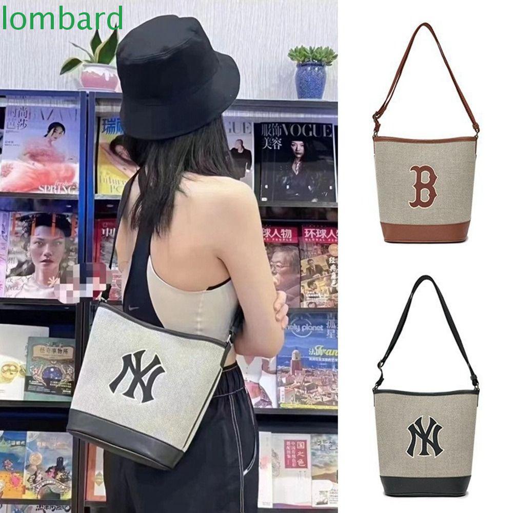 LOMBARD Túi Đeo Chéo Thêu Họa Tiết Phong Cách Hàn Quốc Thời Trang Cho Nữ