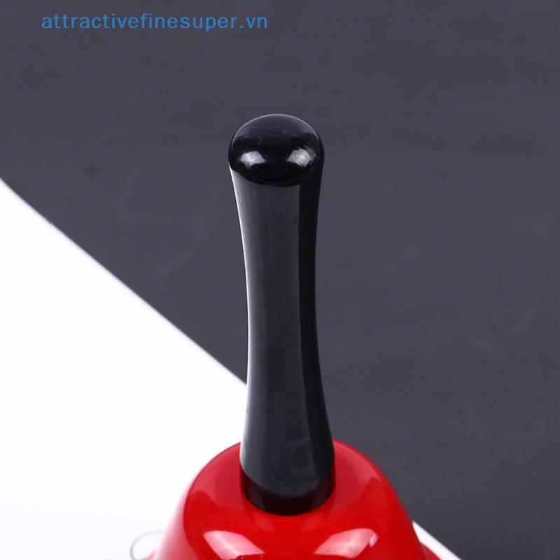 Lục Lạc Cầm Tay Bằng Kim Loại Màu Đỏ AFS Có Vòng Nhẫn Trang Trí Tiệc