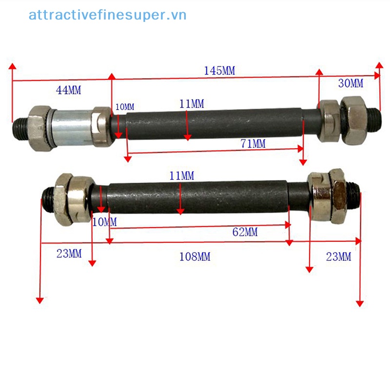 Trục Rỗng Trước Và Sau Cho Xe Đạp Leo Núi AFS MTB