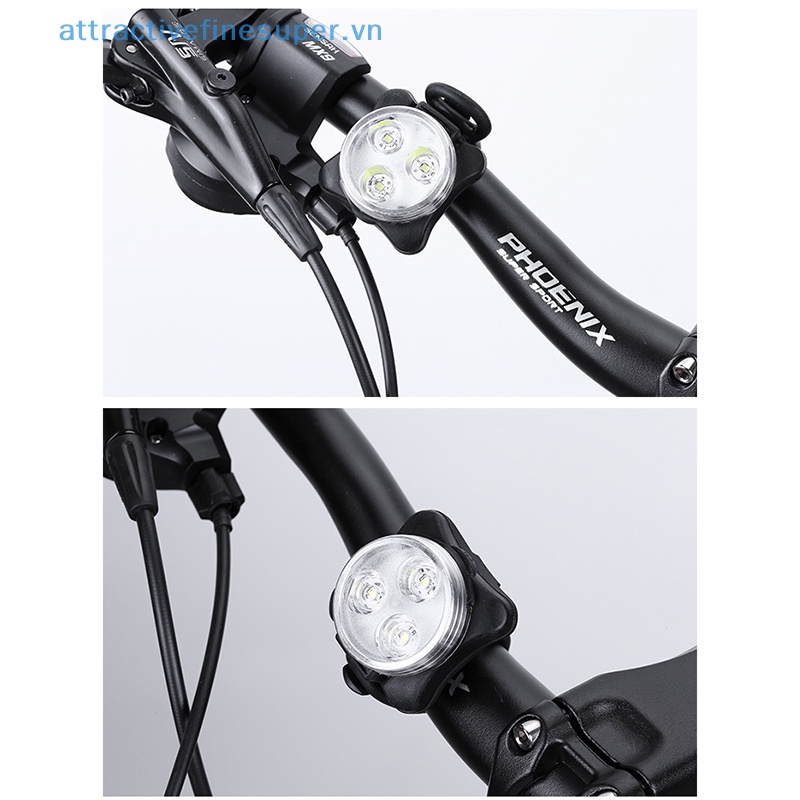 Bộ Đèn Pha LED 650mah 4 Chế Độ Kèm Sạc USB Tiện Dụng Cho Xe Đạp