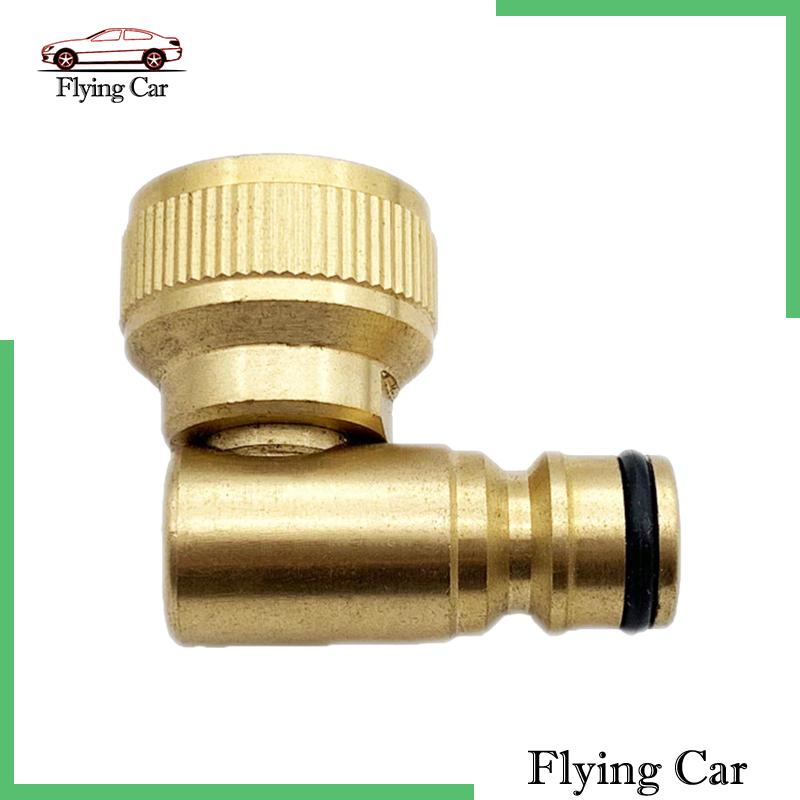 Đầu Nối Vòi Nước 90 Độ 3 / 4in Bằng Đồng Thau Siêu Bền Tiện Dụng Cho Sân Vườn