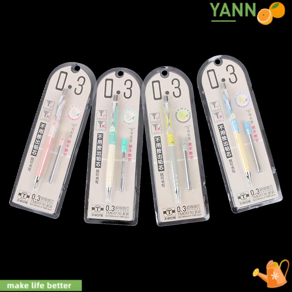 YANN1 1 Bộ Ngòi Bút Chì Nhựa 0.3mm Màu Ngẫu Nhiên