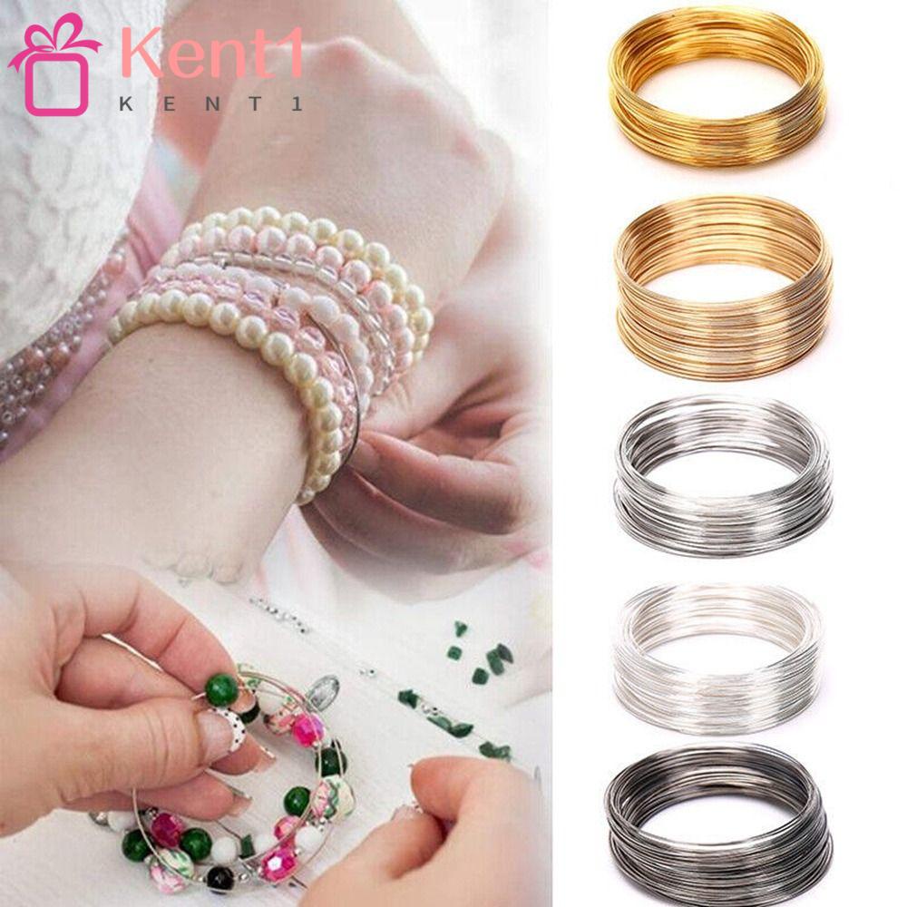 KENT1 Cuộn Dây Thép 100 Vòng Dùng Làm Trang Sức Thời Trang DIY