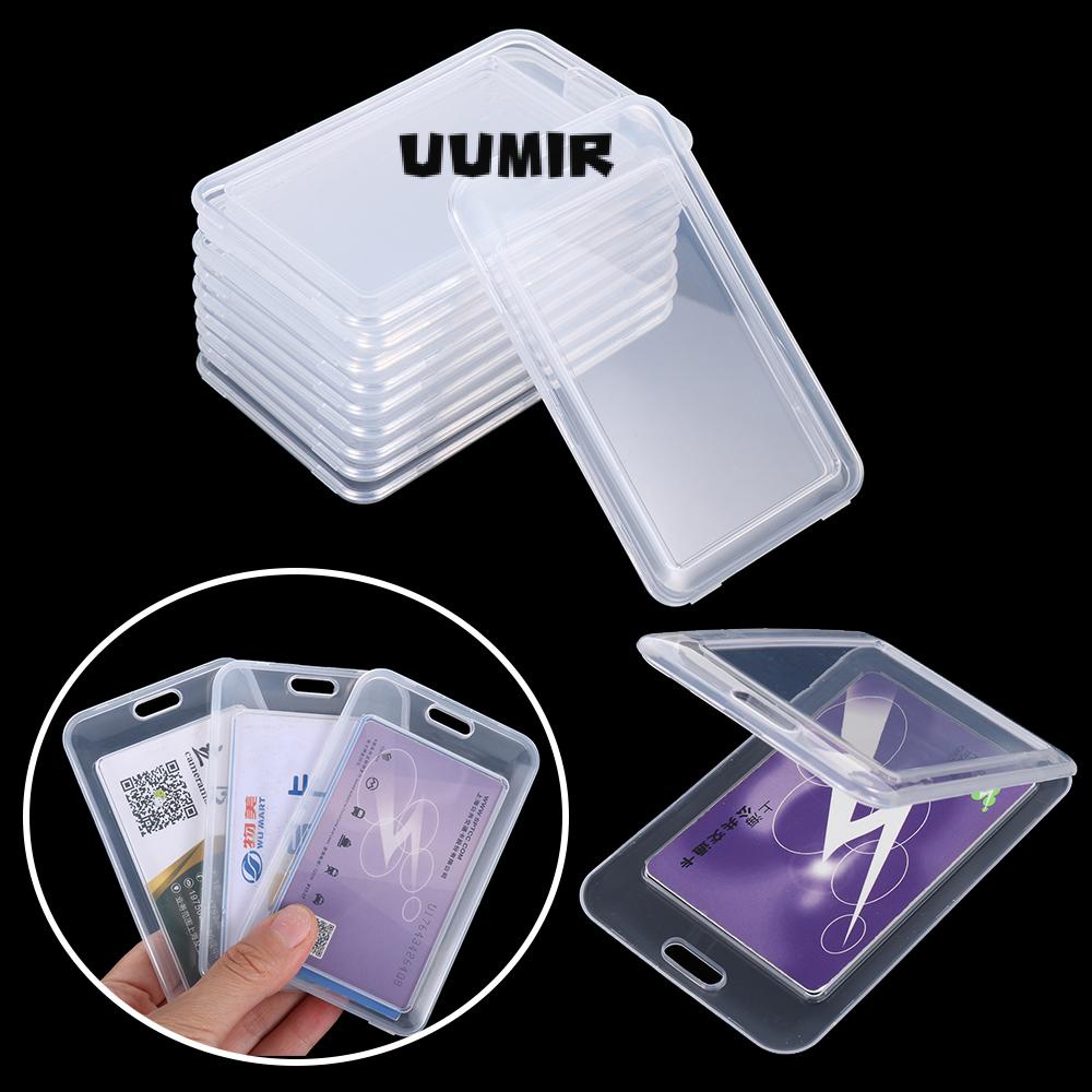 UUMIR Set 10 Vỏ Bọc Thẻ Đi Xe Buýt / Bóng Rổ Bằng Nhựa Trong Suốt
