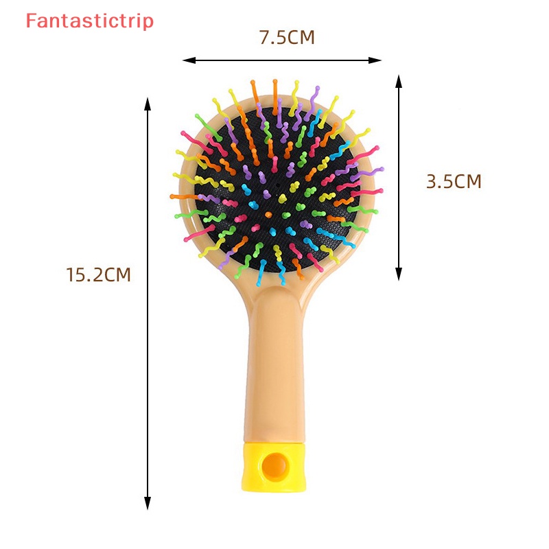 Lược Chải Tóc Massage Da Đầu Kèm Gương Phong Cách Hàn Quốc Dễ Thương Cho Bé Gái