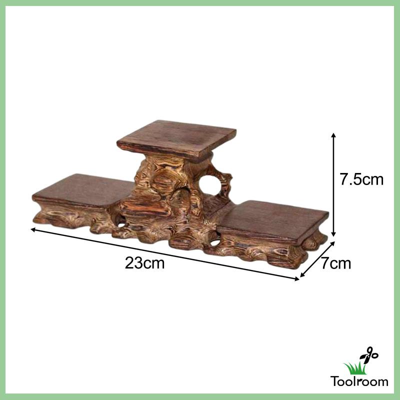 Giá Đỡ Trưng Bày Bình Trà Bằng Gỗ Phong Cách Vintage