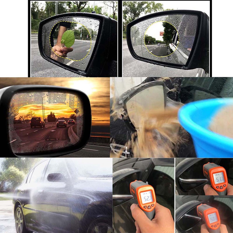 Phim Dán Kính Chiếu Hậu Xe Hơi Chống Nước Chống Sương Mù Hình Lồng Đèn