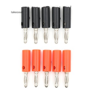 Set 5 đầu cắm bắp chuối 4mm màu đỏ đen chuyên dụng cho loa