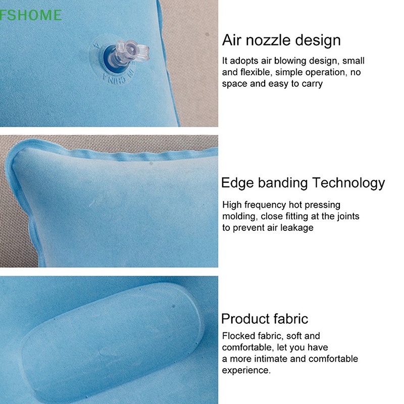 Gối Bơm Hơi Du Lịch Bằng PVC + PVC Tiện Dụng