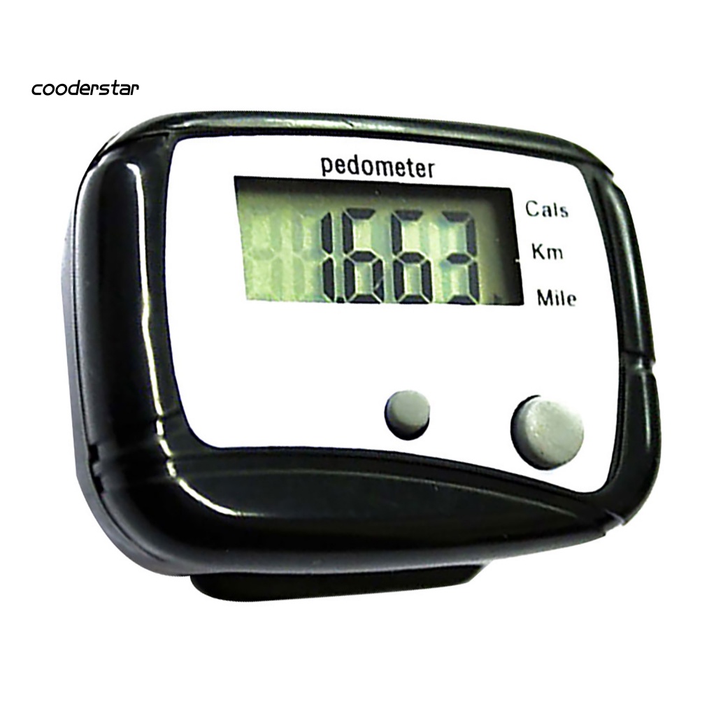 Máy Đếm Bước Chân Bằng ABS Tiết Kiệm Pin Đa Năng Mang Đi Tiện Dụng