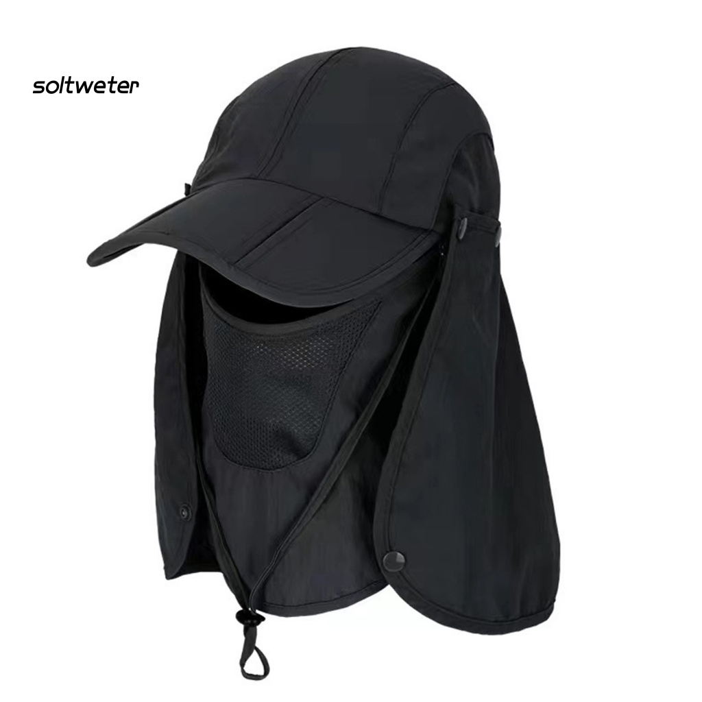 Mũ Trùm Đầu Thoáng Khí Chống Tia UV Chống Gió Mau Khô Dùng Khi Đi Xe Đạp Ngoài Trời