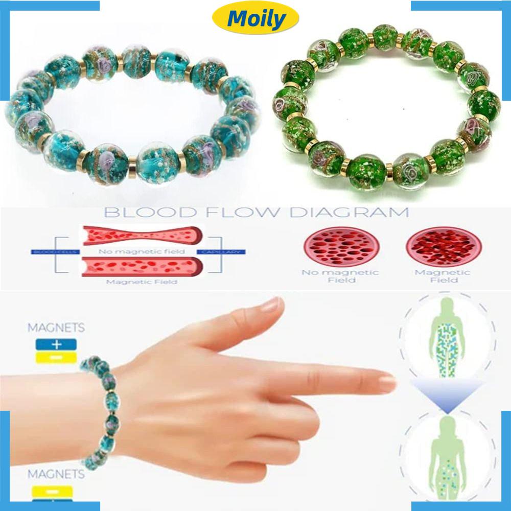 MOILYVN Vòng Tay Chuỗi Hạt Đá Lymph Thanh Lịch