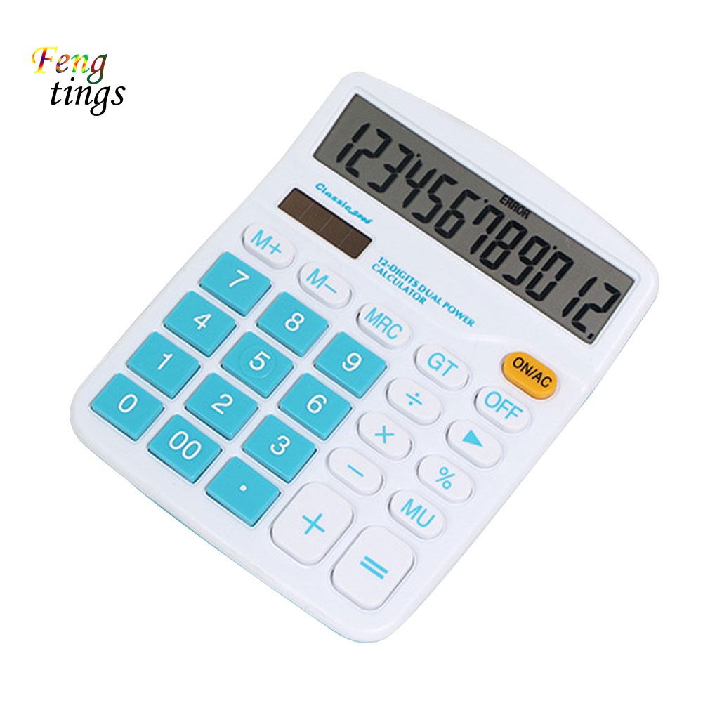 Máy Tính 12 Chữ Số Sử Dụng Năng Lượng Mặt Trời