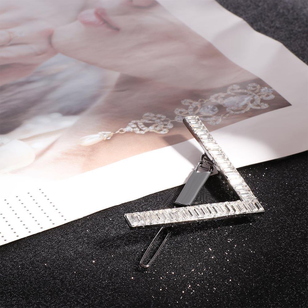 ANEMONE Kẹp Tóc Kim Loại Đính Đá Thời Trang Cho Nữ