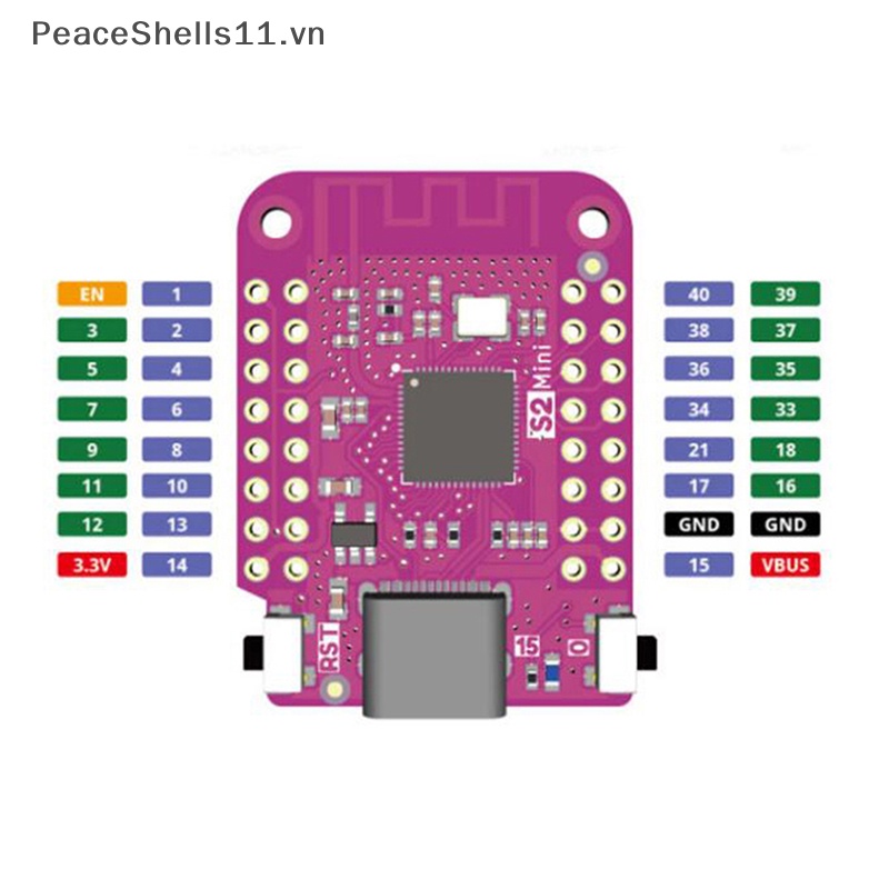 Bảng Mạch Phát Triển WIFI PeaceShells S2 Mini V1.0.0 ESP32-S2 4MB 2MB PSRAM