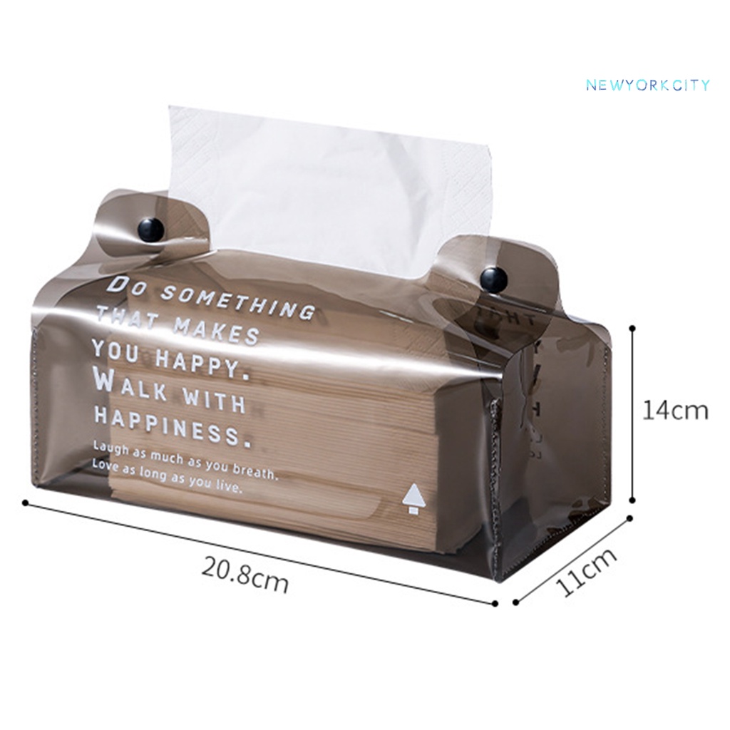 Hộp Đựng Khăn Giấy Bằng PVC Không Thấm Nước Có Thể Gấp Gọn Cho Phòng Khách