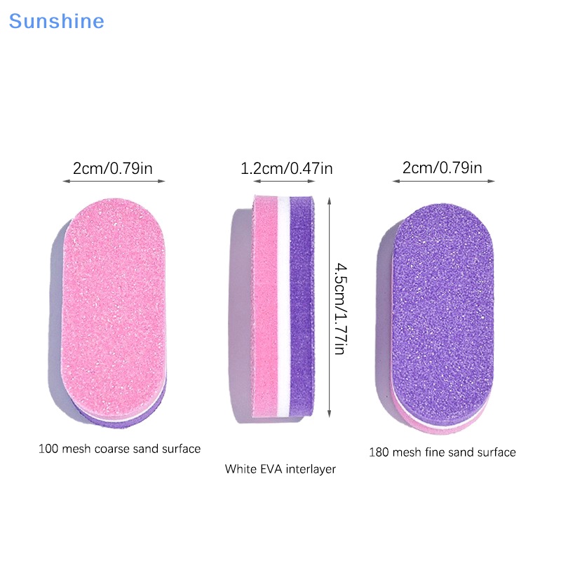 Set 10 Bông Xốp Dũa Móng Mini Tiện Dụng