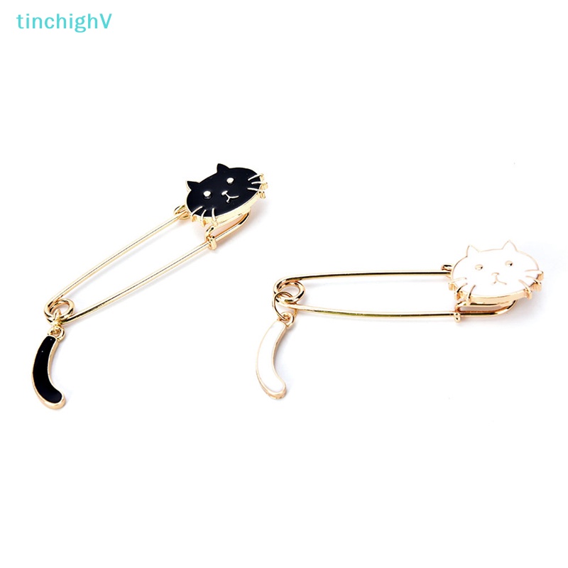 [TinchighV] Ghim Cài Áo Hình Mèo Đen Trắng Tinh Tế Thời Trang Cho Nữ [Mới]