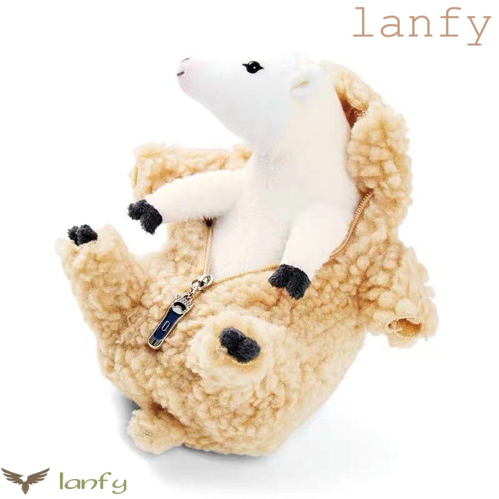 LANFY Cừu Nhồi Bông Dễ Thương Dùng Làm Quà Tặng Cho Bé