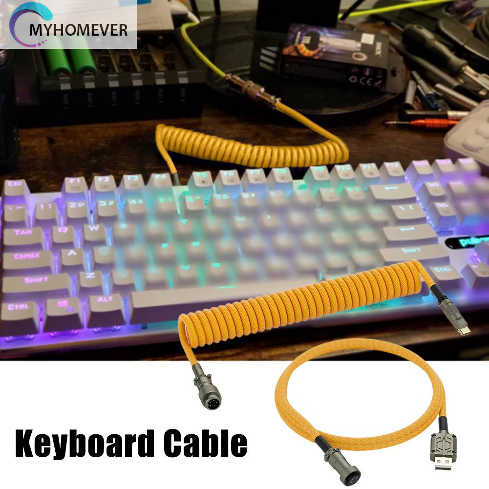 Dây Lò Xo Nối Dài 1.5m Chuyển Đổi Type C Sang USB