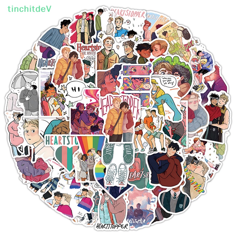 Bộ 50 Miếng Dán Trang Trí Laptop / Mũ Bảo Hiểm / Ván Trượt / Xe Hơi Họa Tiết Graffiti Độc Đáo DIY