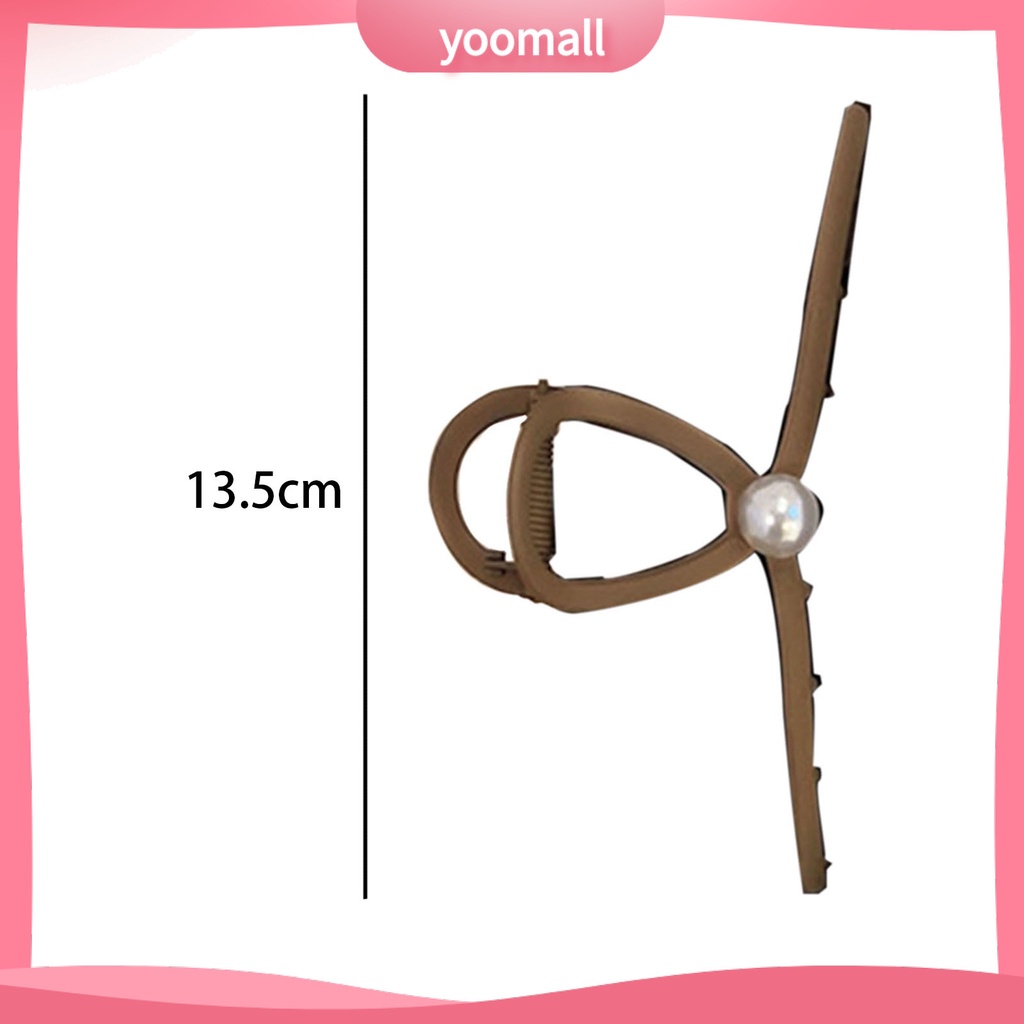 Kẹp Tóc Càng Cua Đính Ngọc Trai Nhân Tạo Siêu Nhẹ Co Giãn Thời Trang Cho Nữ