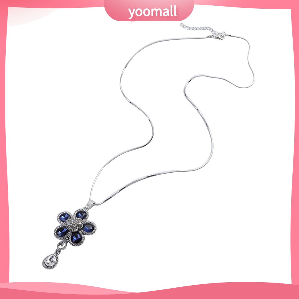 [YM] Vòng cổ Mặt Hoa Đính Kim Cương Giả Quyến Rũ