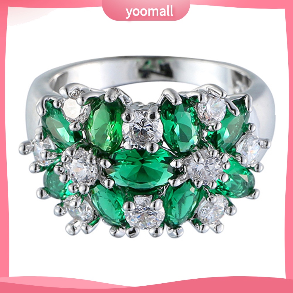 Nhẫn Mạ Bạc 925 Đính Đá Thời Trang Dành Cho Nữ